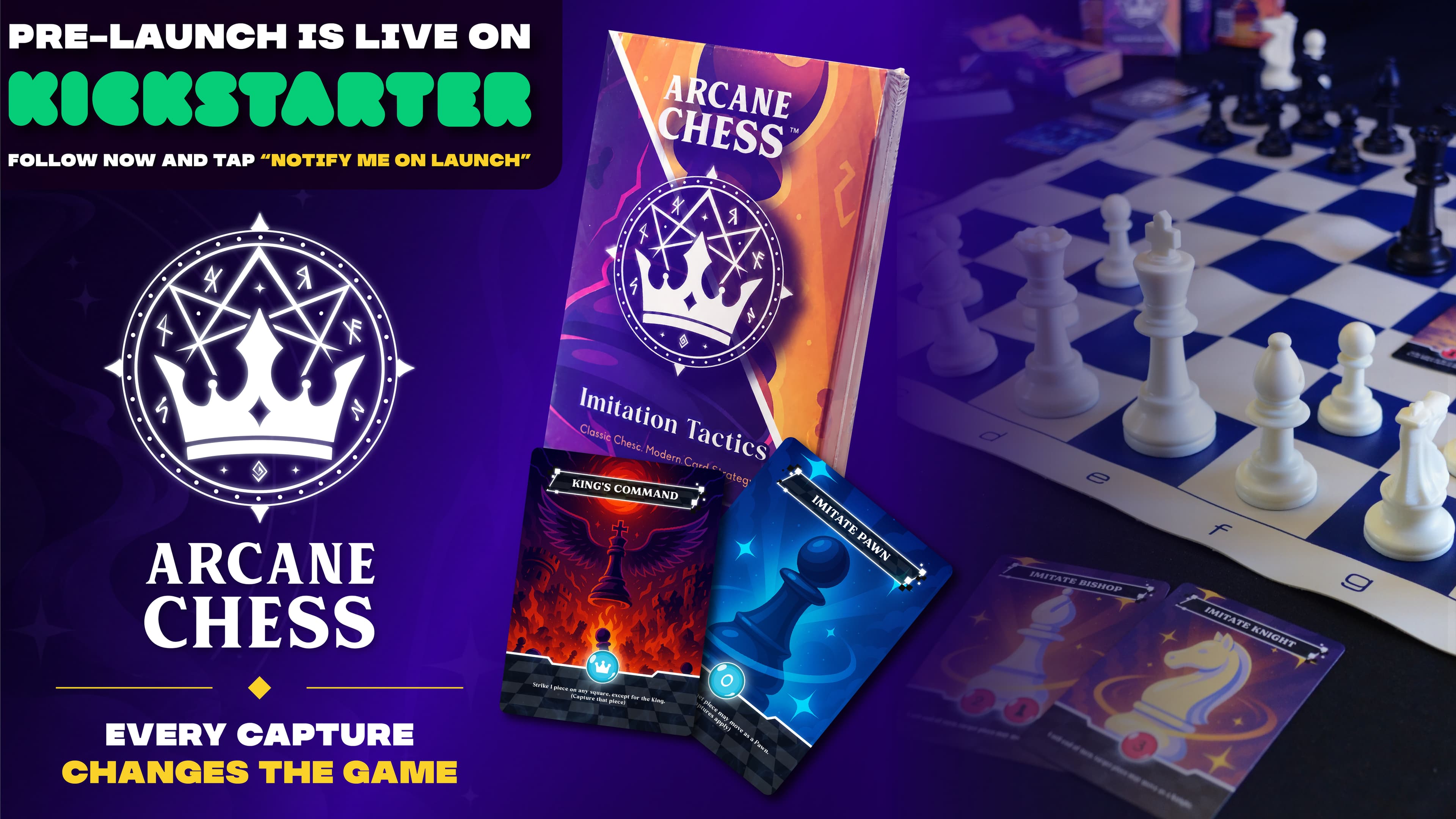 Arcane Chess β a strategy game blending classic chess with tactical ability cards